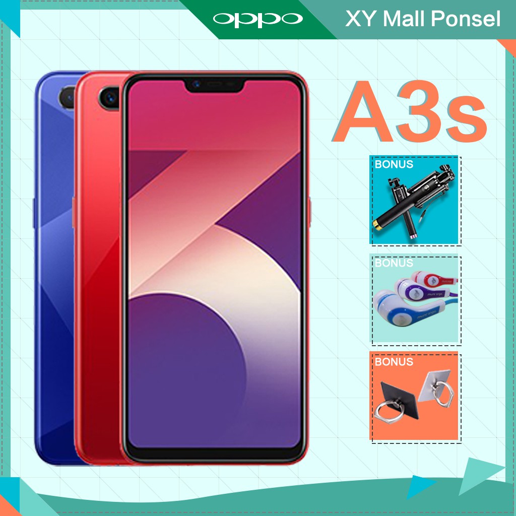 OPPO A3s 2GB 3GB 16GB 32GB Garansi Resmi Original Layar 6 OPPO A3s 2GB 3GB 16GB 32GB Garansi Resmi Original Layar 6
