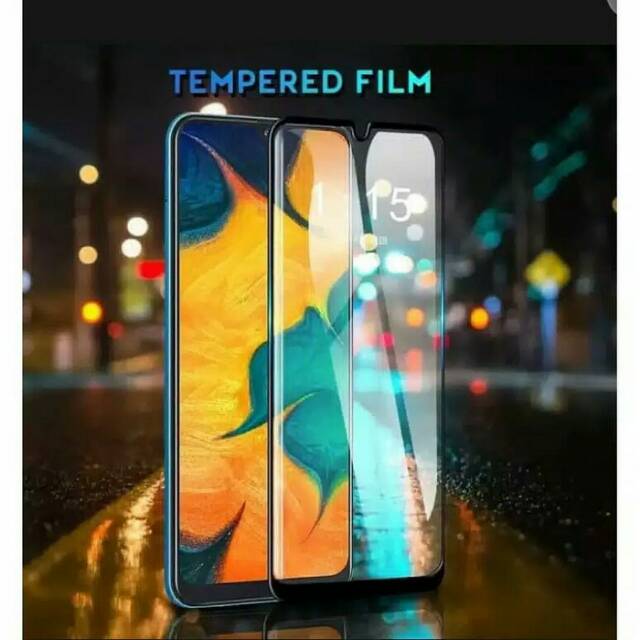 TEMPERED GLASS 9D FULL COVER FULL GLUE OPPO A91