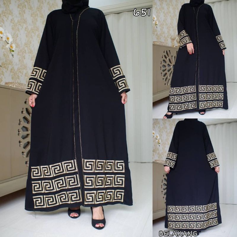 abaya gamis hitam mesir turkey outer maxi zhepy outer