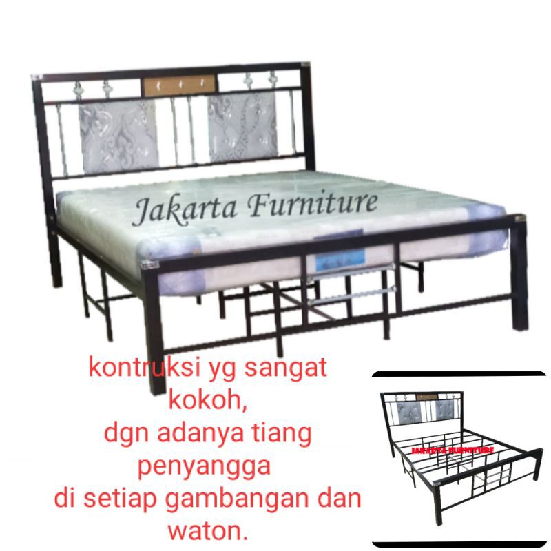 Jual Ranjang Divan Besi Uk 180x 200cm . | Shopee Indonesia