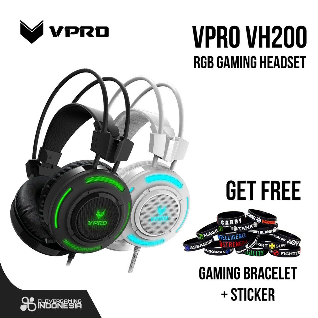 VPro VH200 RGB Backlit - Gaming Headset