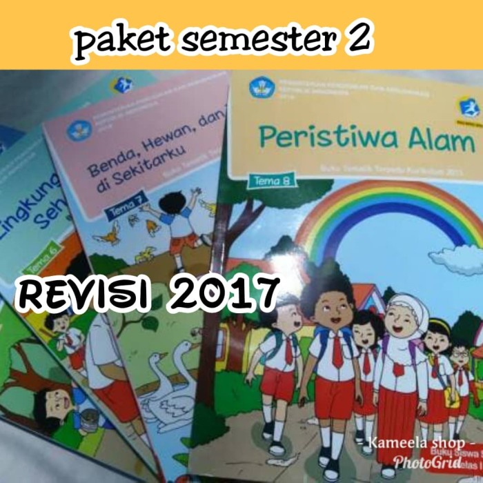 

❤BISA COD❤ Paket Buku Tematik Kelas 1 SD kurikulum 2013 revisi 2016 - semtr 2 rev2017