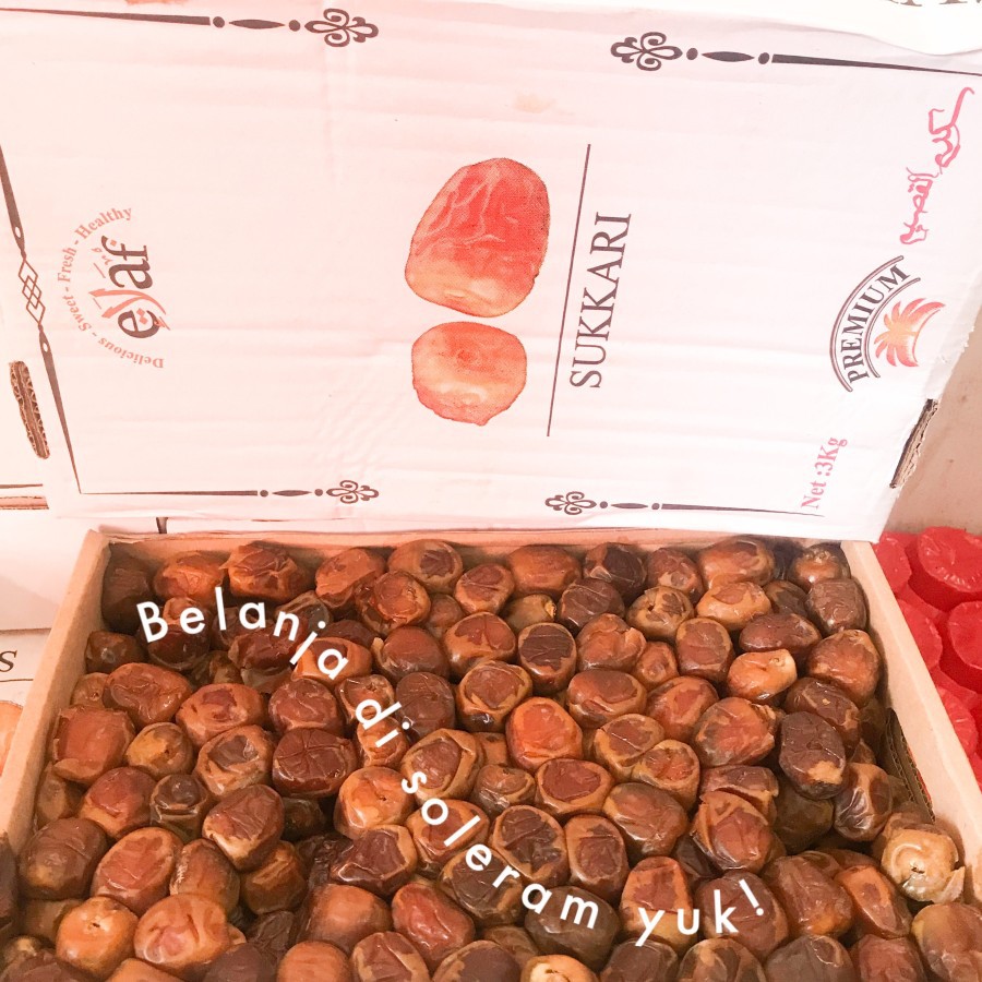 

Buah Korma Sukkari | sukari | premium kurma | dates palm | manis fresh