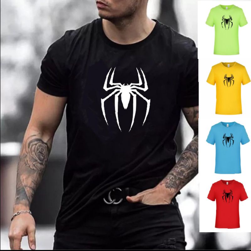 hokishop92 Kaos Pria Lengan Pendek Kaos Distro Pria Spiderman