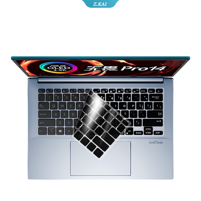 Stiker Pelindung Keyboard OLED 14 &quot;Bahan Silikon Anti Air Untuk ASUS Vivobook Pro 14&quot;