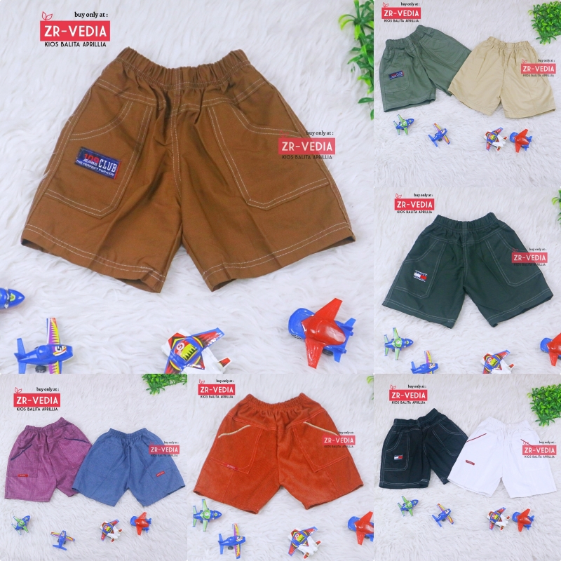 Celana Ghani - Ghina Premium Uk. 2-3 Tahun / Celana Pendek Anak Laki Balita Perempuan Harian Murah