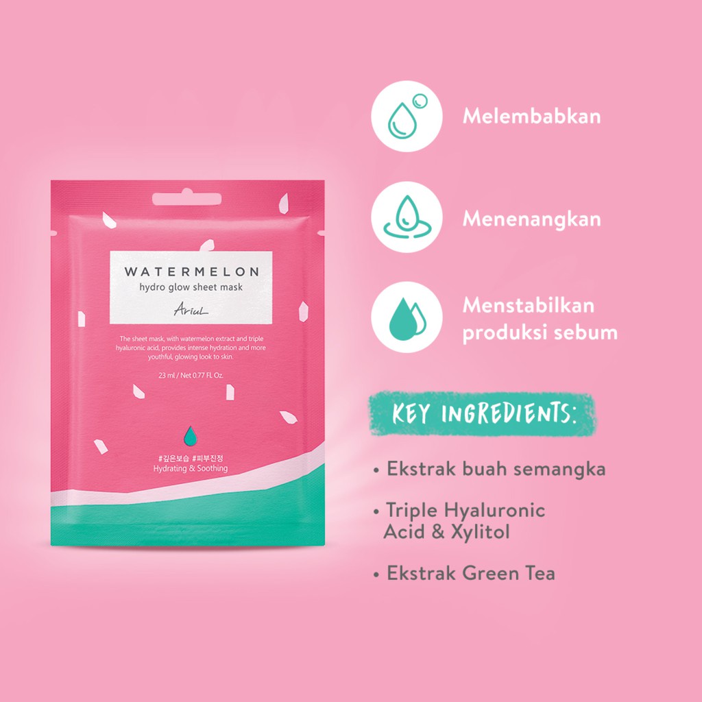 ✦SINAR✦ Ariul Sheet Mask (My Mood Maker - Mood Maker - Watermelon)