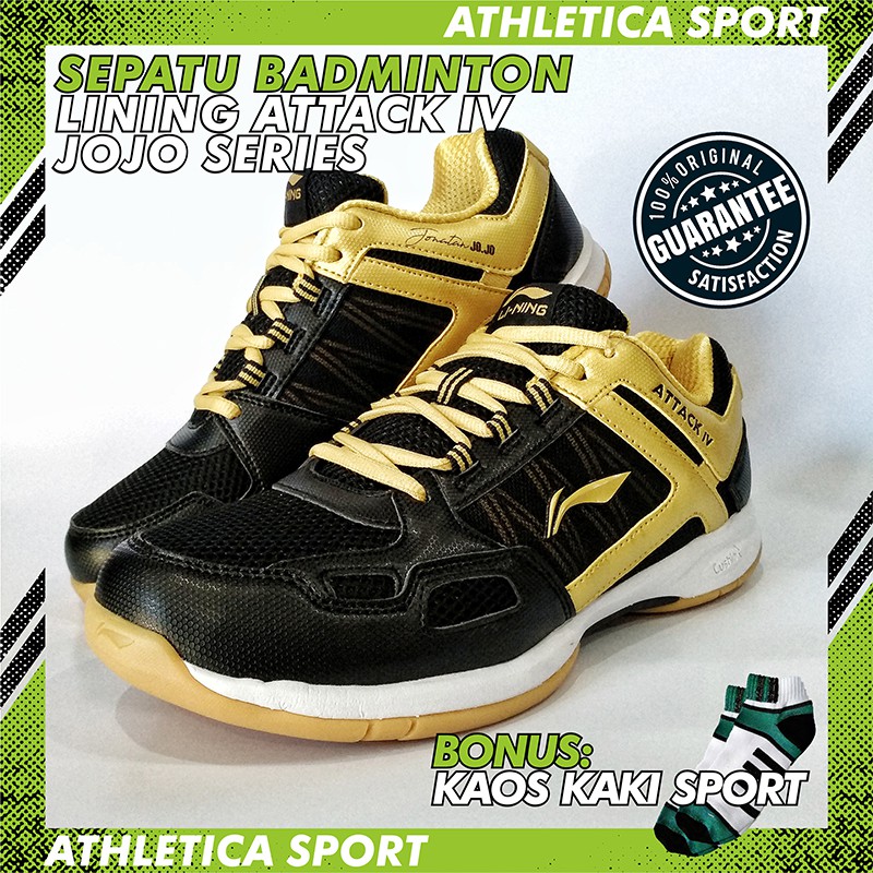 SEPATU BADMINTON LINING ATTACK 4 ORIGINAL JOJO SERIES