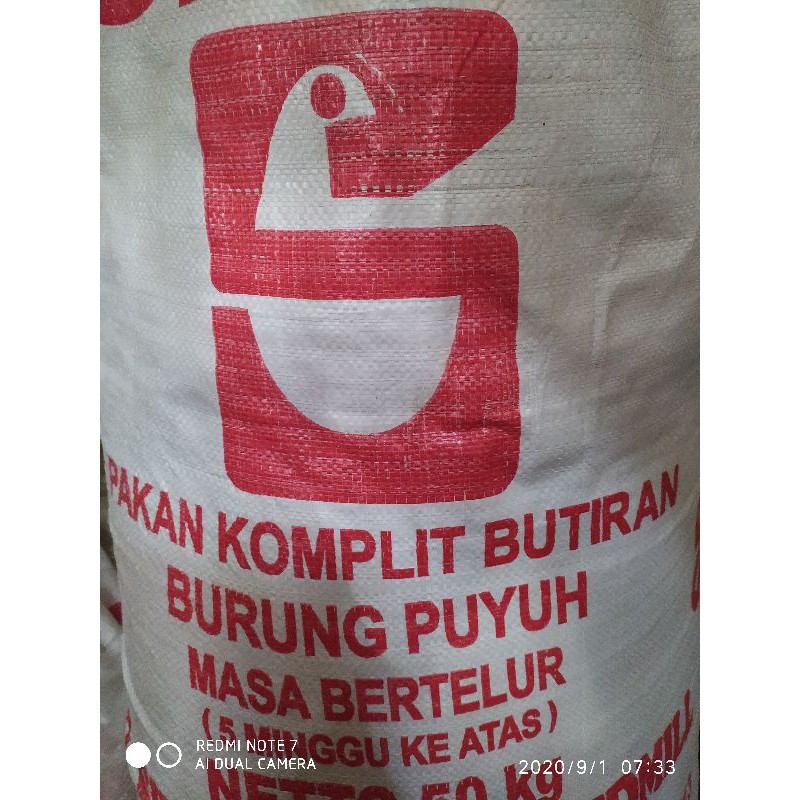 pakan puyuh petelur merk sinta