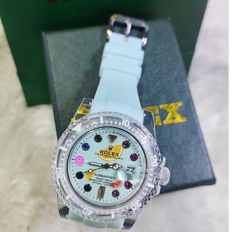 JAM TANGAN ROLEX KARET REAL PICTURE