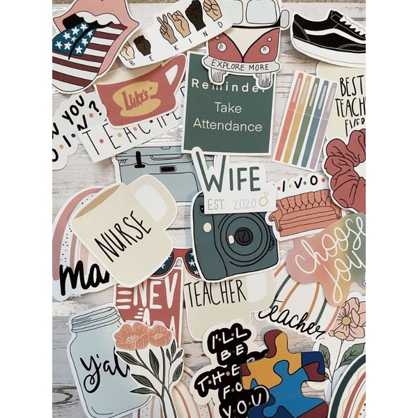 

[Bisa Cod] STICKER PACK 10PCS / STIKER RANDOM LUCU MURAH SATUAN ECER