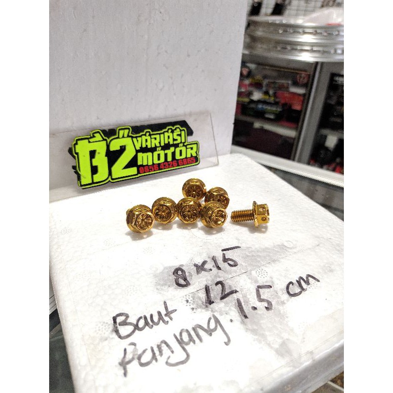 baut probolt 8x15 baut 12 panjang 1.5cm