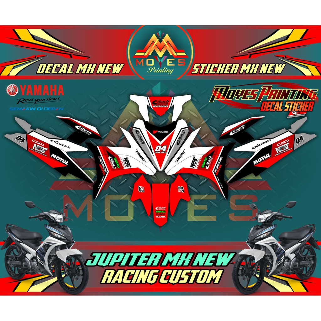 Jual DECAL MOTOR JUPITER MX STICKER YAMAHA JUPITER MX NEW 135 Motif Racing Custom Indonesia Shopee Indonesia Jual DECAL MOTOR JUPITER MX STICKER YAMAHA JUPITER MX NEW 135 Motif Racing Custom Indonesia Shopee Indonesia