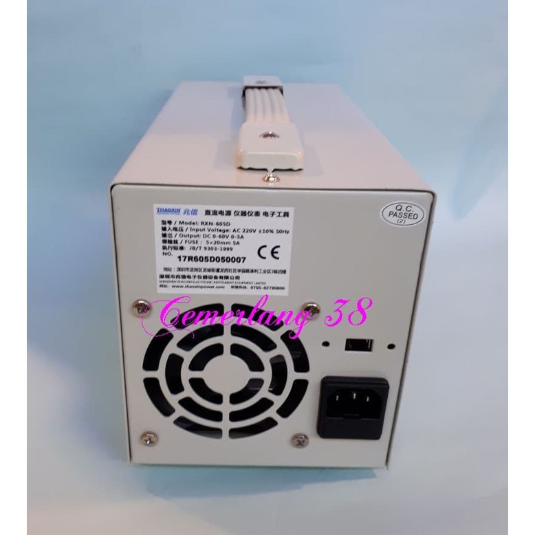 DC Regulator Voltase Power Supply Adjustable 60V 5A 3 digits - Regulated RX605D