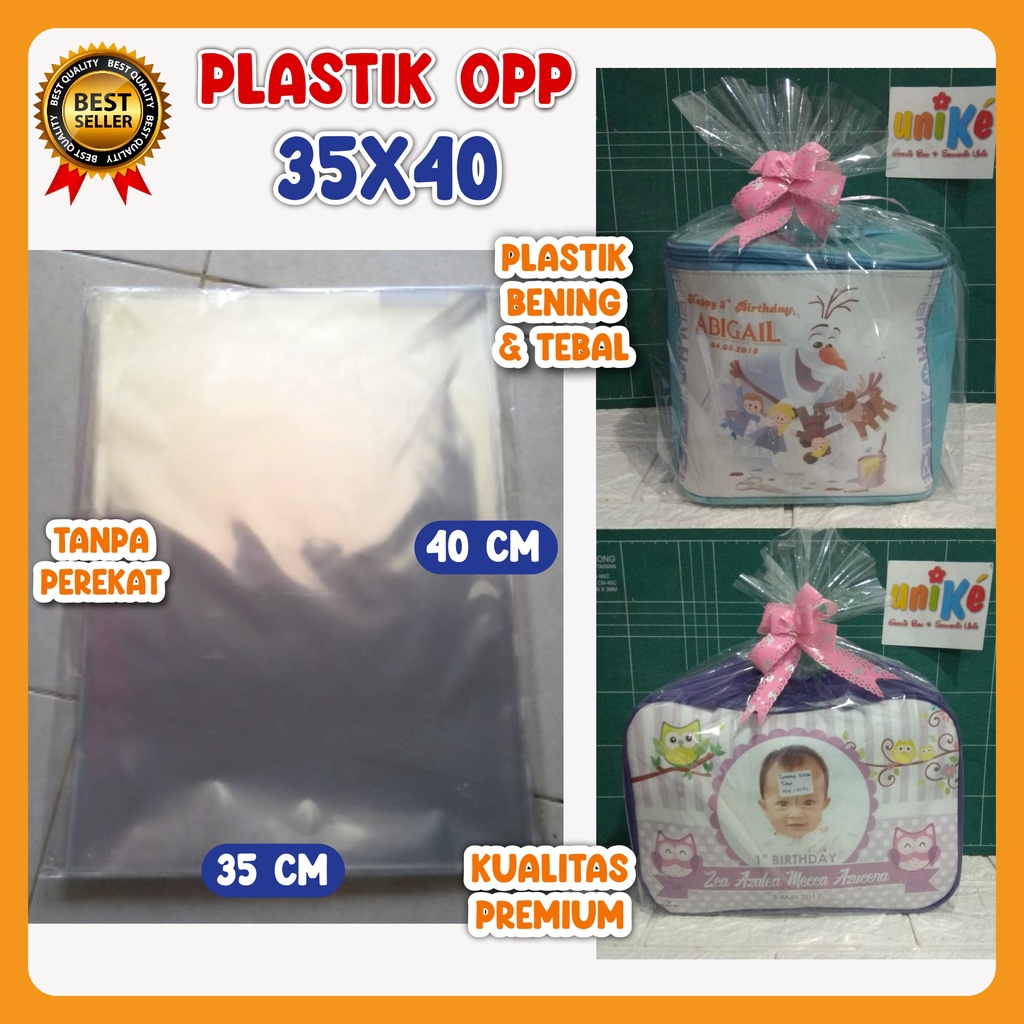 

35x40 Plastik OPP Kaca Plastik Parcel Bening Plastik Souvenir Bingkisan Snack Ulang Tahun