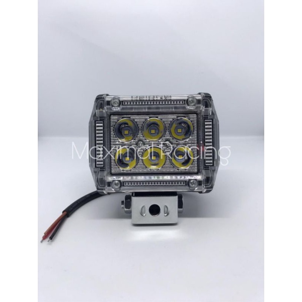 Lampu Led Motor Lampu Sorot Lampu Tembak CWL 6 Mata Led Senja Flash Blue + Led