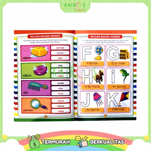 Buku Aktivitas PAUD TK Activity Book Buku Aktivitas Anak Belajar Menulis dan Berhitung