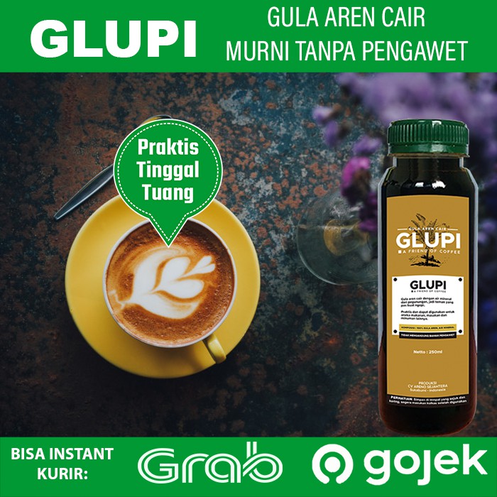 

Glupi - Gula Nira Original - Organic Brown Sugar - Untuk Kopi Dan Bubble Drink - Gula Aren Cair