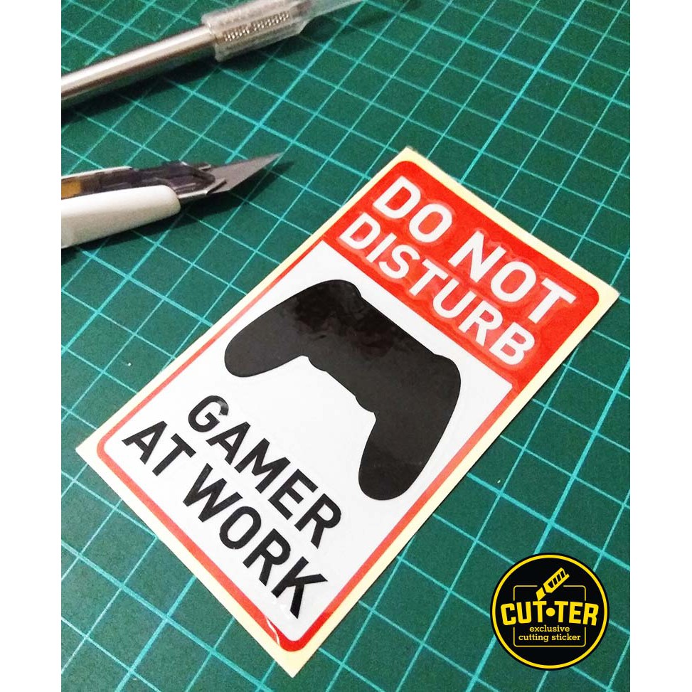 

cutting sticker GAMER AT WORK