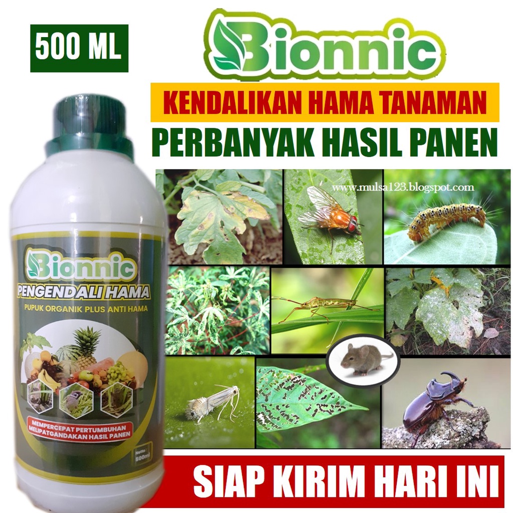 Pestisida Semprot BIONNIC 500 ML Obat Hama Pembasmi Tikus, Keong & Burung Padi - Pupuk Pestisida Pen
