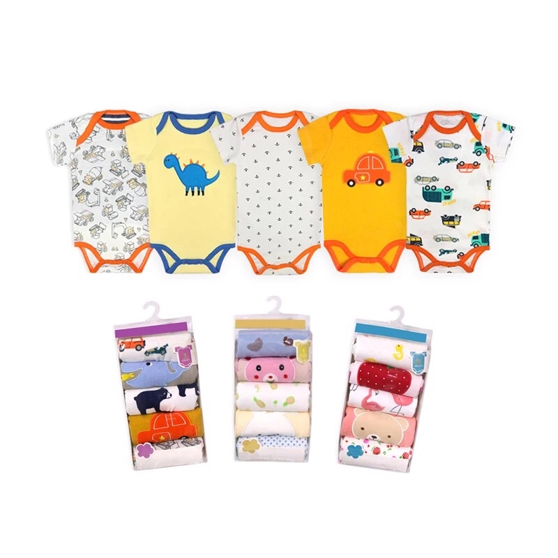 Jumper Bayi Segitiga 5 in 1 / Jumpsuit Bayi 5 in 1