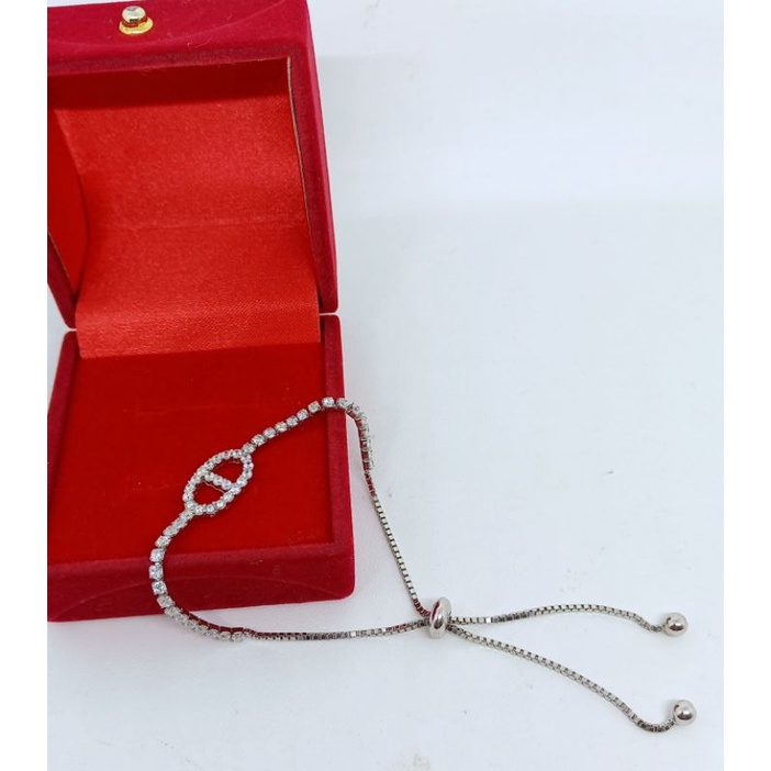 GELANG SERUT LISTRING + CART*R MP FULL/ GELANG PERAK SILVER 925 LAPIS EMAS/ GELANG FASHION WANITA TERBARU