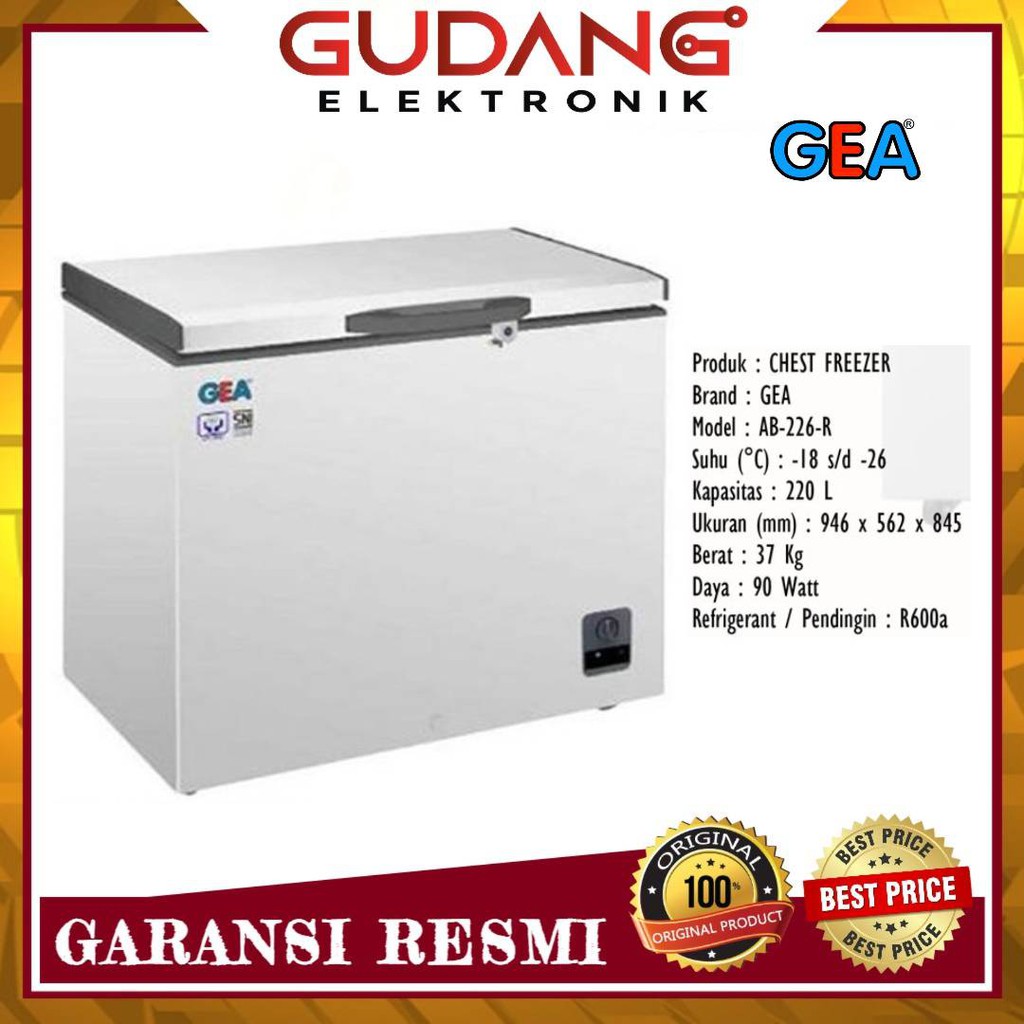 Jual FREEZER BOX GEA AB208 CHEST FREEZER GEA AB 208 FREEZER 220 L 