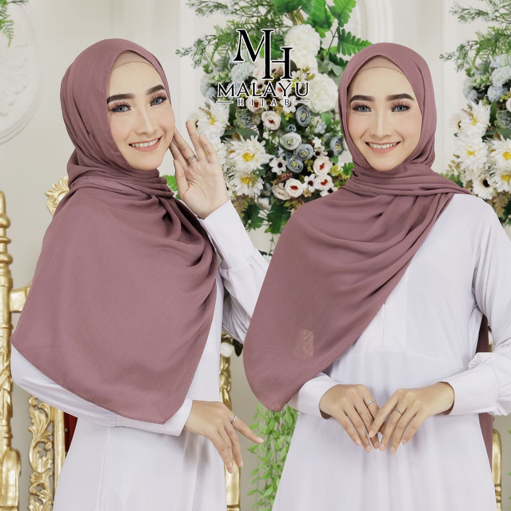 MALAYU HIJAB Krudung Kerudung Jilbab Hijab Malay Silk Import Bahan Cardenza Premium Terbaru Original