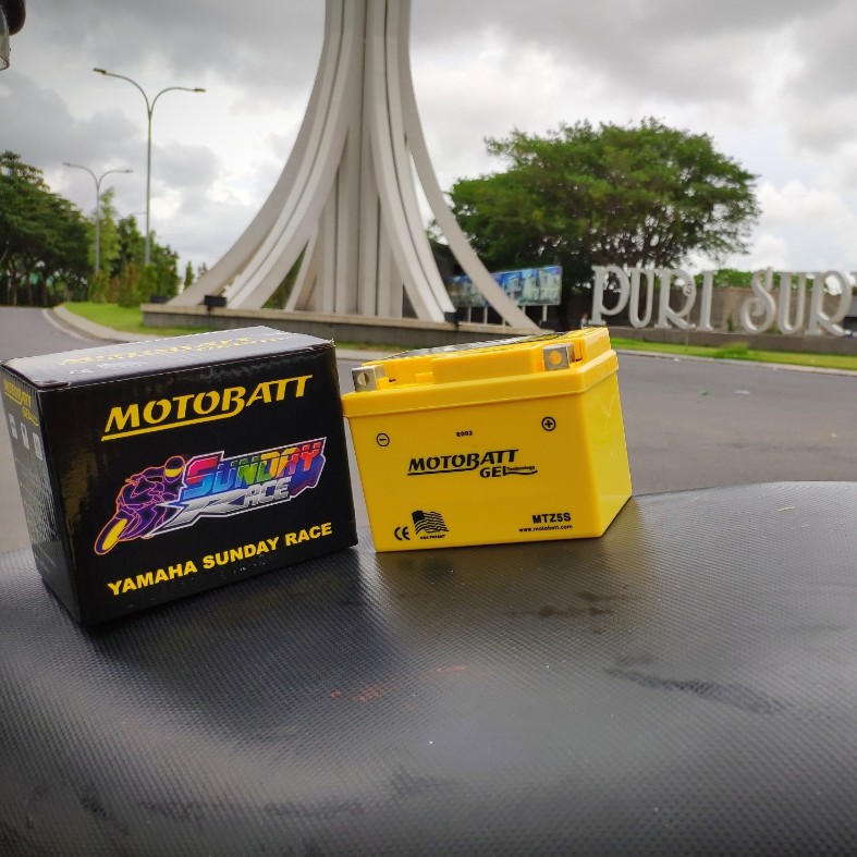 ACCU MOTOBATT GEL AKI MOTOR VIXION BEAT VARIO REVO KHARISMA JUPITER ALFABATT GS YUASA MIO CBR MTZ5S