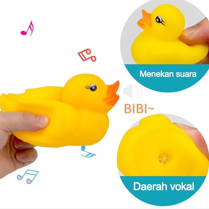 Bebek Karet Mainan Mandi Anak / Mainan edukasi Anak/ mainan bayi / bath toys/C 53