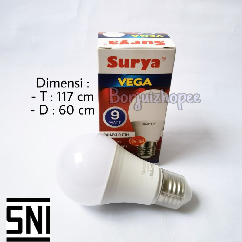 Surya Vega 9w Lampu bohlam LED 9 watt Bergaransi 1 tahun