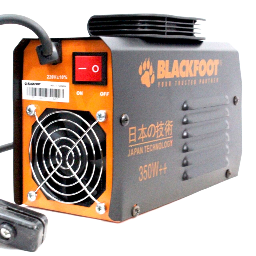 BLACKFOOT Mesin Las Inverter / Trafo Las IGBT 350W MMA 120A