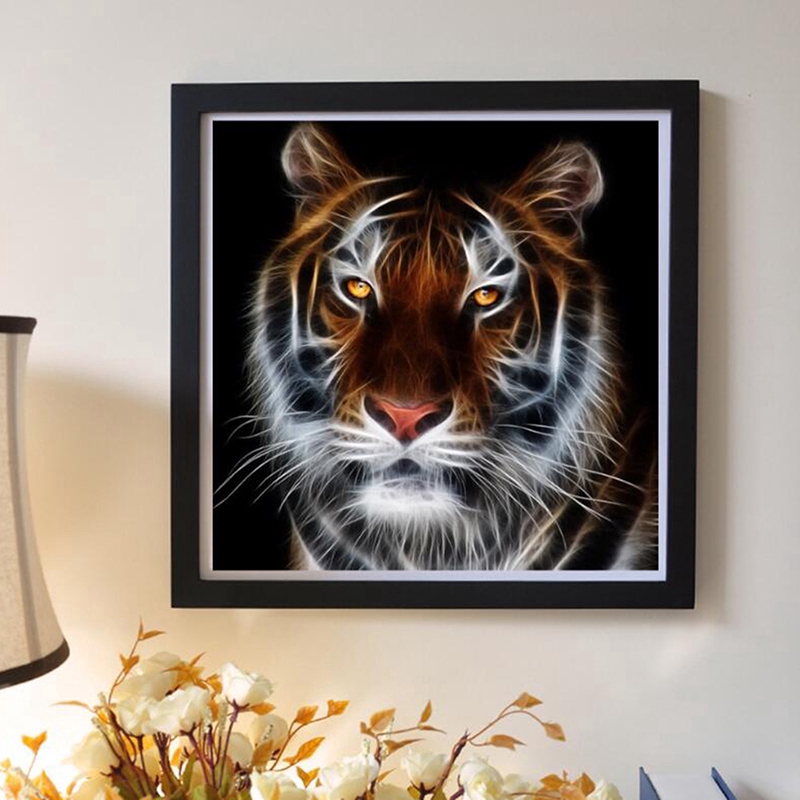 Fantastis 30 Gambar Lukisan Harimau 3d  Arti Gambar