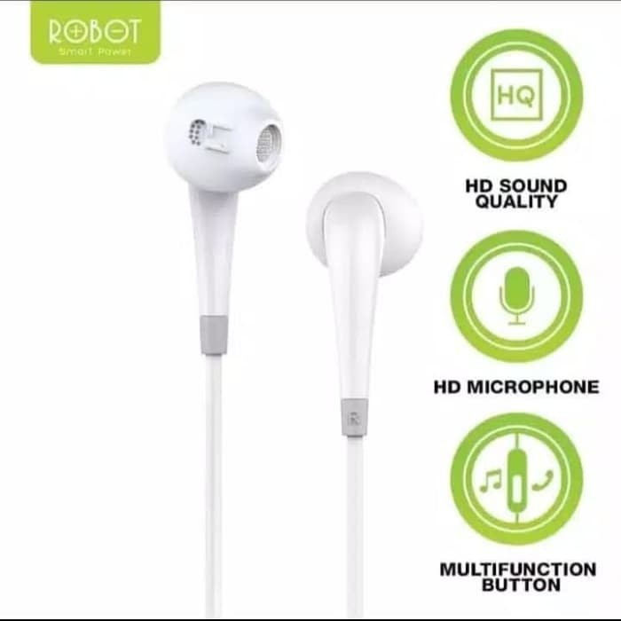 ROBOT RE701 Soft In Ear 3.5mm Wired Headset with High Definition Sound Quality