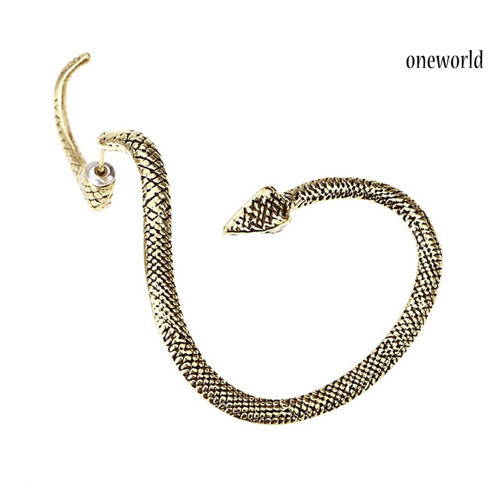 OW# 1Pc Fashion Punk Ear Cuff Snake Shape Earring Jewelry Accessory