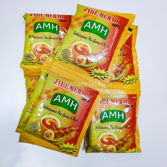 

Jahe merah AMH _instan jahe merah_serbuk jahe merah 1 renceng (12 sachet)