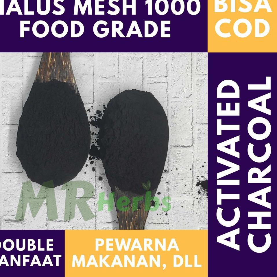 

Terlaris FOOD GRADE ACTIVATED CHARCOAL ARANG AKTIF PEWARNA MAKANAN MINUMAN JUS KUE CAKE ROTI PIZZA