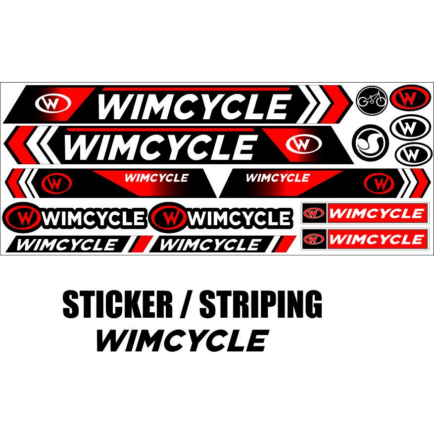COD / STIKER BIKE RIDE JENIS ALL MOTIF SIMPLE DECAL STIKER VARIASI STYLE ALL SEPEDA WIM MTB DECAL VA