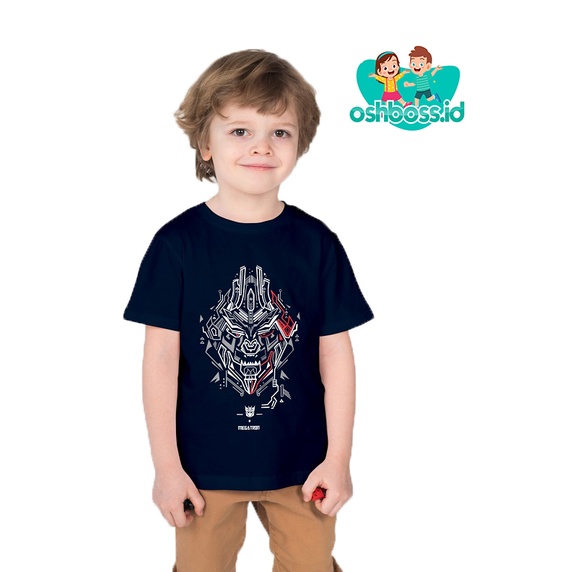 Kaos Anak (1-10 Tahun) Unisex Combed 30S / T-shirt anak Sablon Plastisol / Motif Megatron-MEGATRON