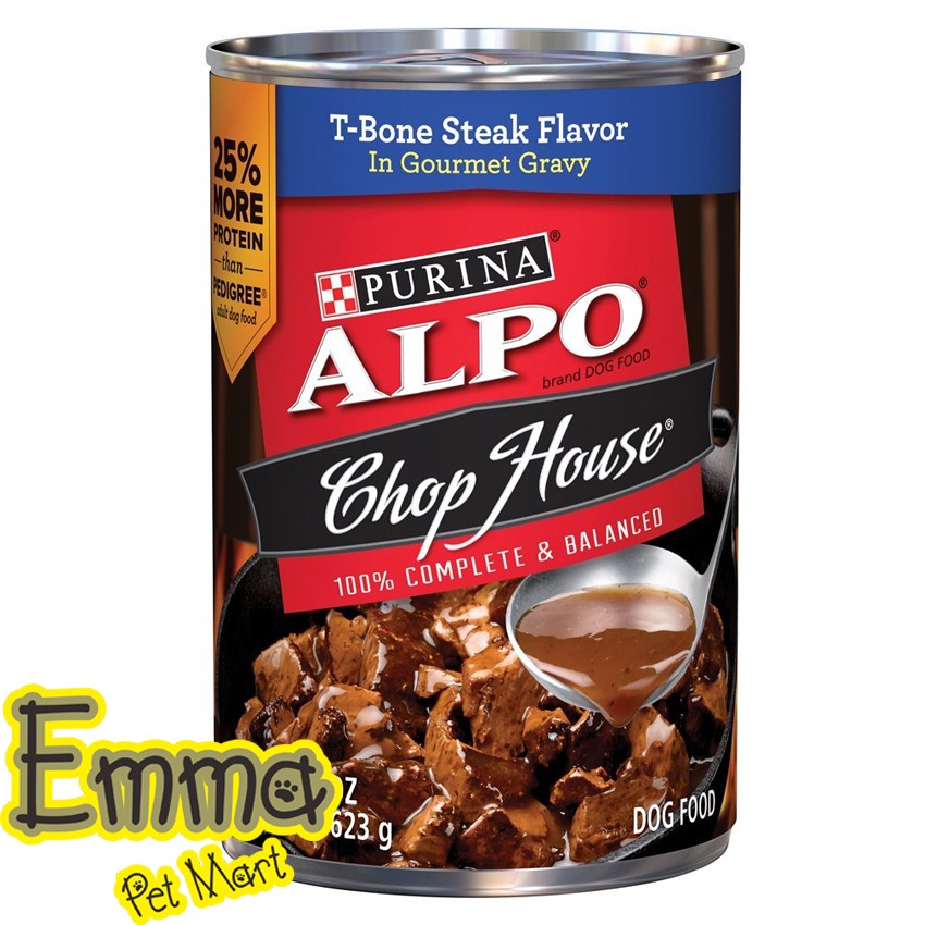 

alpo 368 gr chop house t-bone steak flavor in gourmet gravy