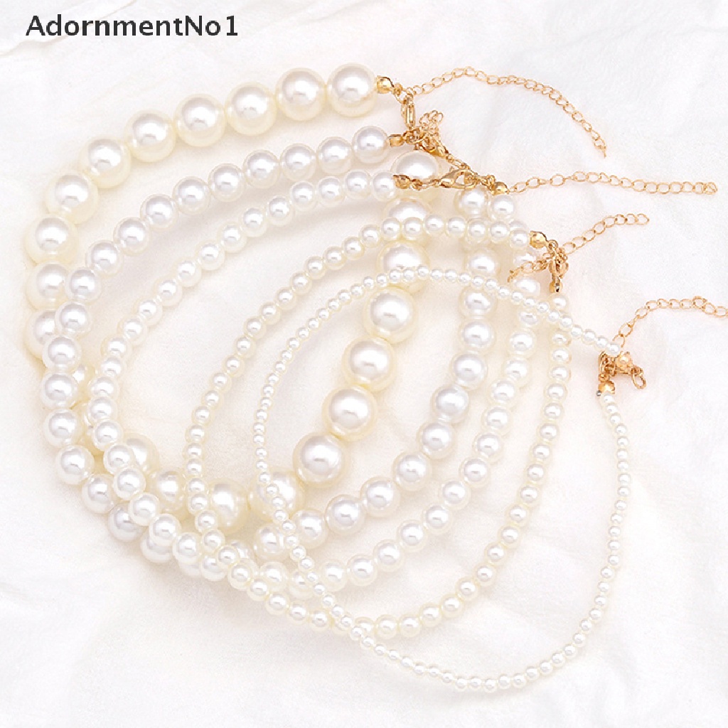 (AdornmentNo1) Kalung Mutiara Imitasi Besar Untuk Wanita