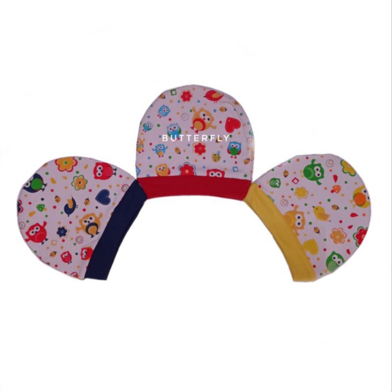 Topi Bayi Bulat Motif