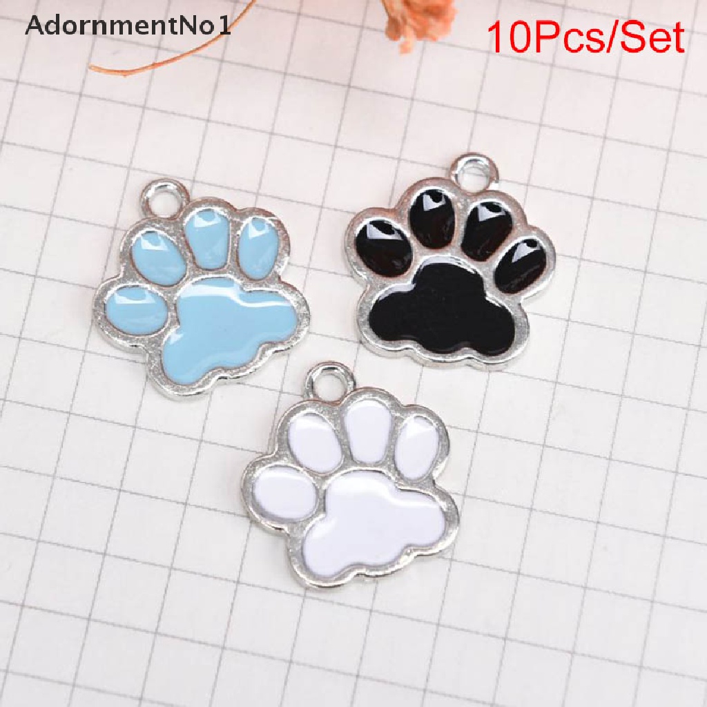 (AdornmentNo1) 10pcs / Set Liontin Enamel Bentuk Cakar Beruang Bahan Alloy Untuk DIY Perhiasan