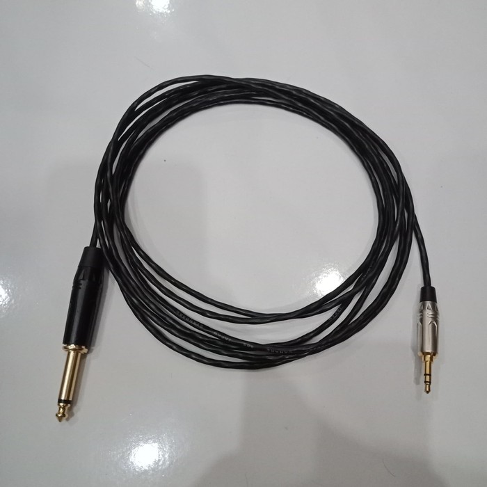 Kabel Mp3 Hp Audio Jack 3.5 mm ke Akai Mono 6.5 mm Canare Amphenol