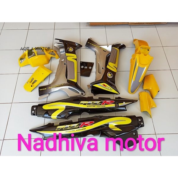 COD cover body depan belakang fizr f1zr caltex hitam kuning silver full set halus
