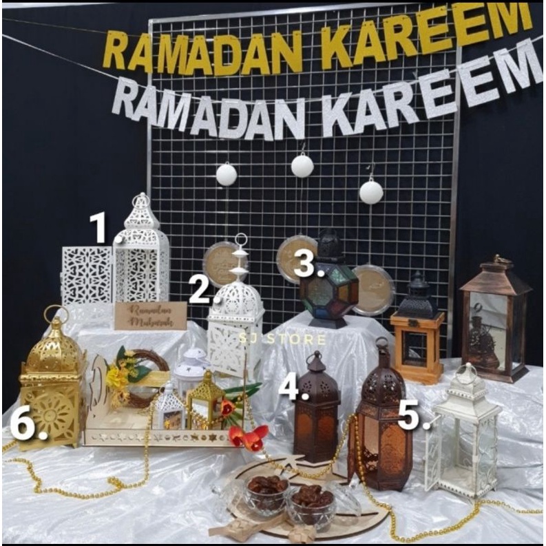 

Aksesoris dekorasi hiasan tempat kue lebaran idul fitri hampers mewah