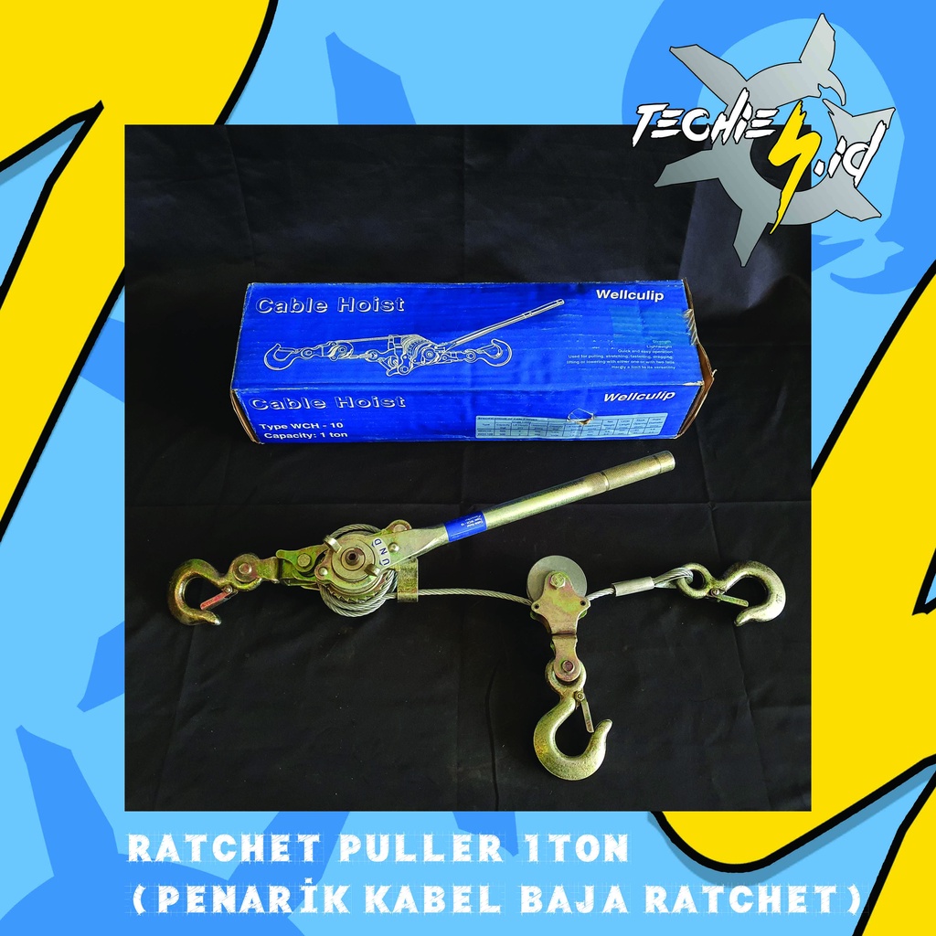 Ratcher Puller 1Ton (Penarik Kabel Baja Ratchet) WCH-10