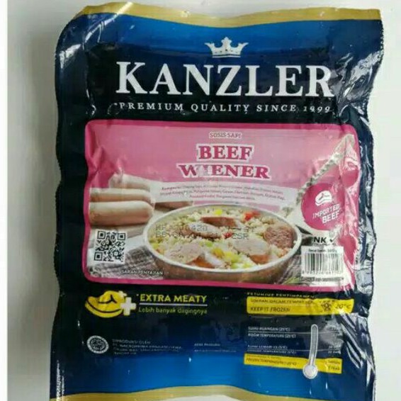 

Kanzler Beef Wiener Sosis Sapi 360gr