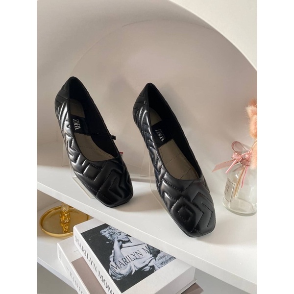 SEPATU FLAT SHOES WANITA ZR BLACK