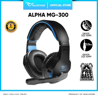 Headset Gaming Alcatroz Alpha MG-300 For HP & Komputer [1 Tahun Garansi Resmi]